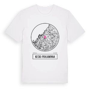 Keski-Pohjanmaa t-shirt – ekologisk bomull t-shirt från Pinshirt