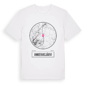 Ankeriasjärvi t-shirt – ekologisk bomull t-shirt från Pinshirt