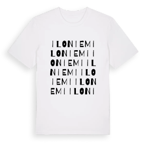 Iloniemi ordlek t-shirt – ekologisk bomull t-shirt från Pinshirt