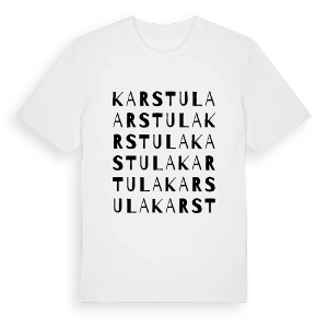 Karstula ordlek t-shirt – ekologisk bomull t-shirt från Pinshirt