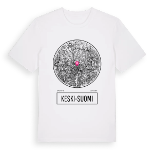 Keski-Suomi t-shirt – ekologisk bomull t-shirt från Pinshirt