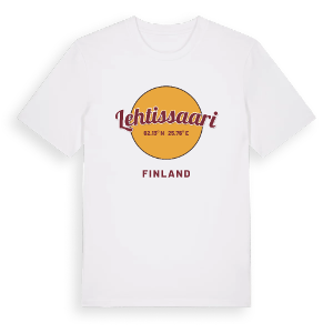 Lehtissaari cirkel t-shirt – ekologisk bomull t-shirt från Pinshirt