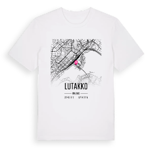 Lutakko karta t-shirt – ekologisk bomull t-shirt från Pinshirt