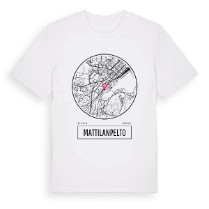 Mattilanpelto t-shirt – ekologisk bomull t-shirt från Pinshirt