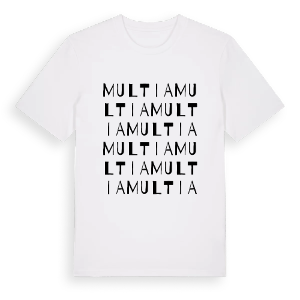 Multia ordlek t-shirt – ekologisk bomull t-shirt från Pinshirt