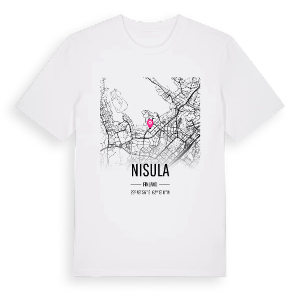 Nisula karta t-shirt – ekologisk bomull t-shirt från Pinshirt