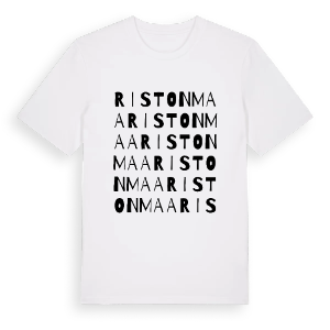 Ristonmaa ordlek t-shirt – ekologisk bomull t-shirt från Pinshirt