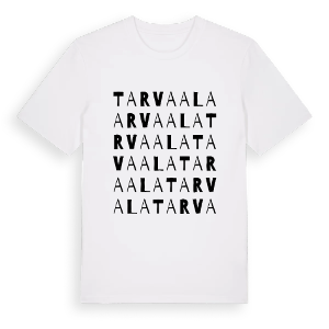 Tarvaala ordlek t-shirt – ekologisk bomull t-shirt från Pinshirt