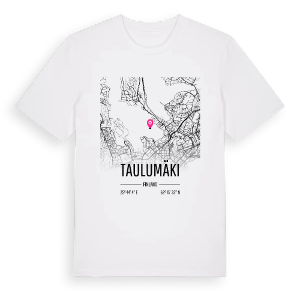 Taulumäki karta t-shirt – ekologisk bomull t-shirt från Pinshirt