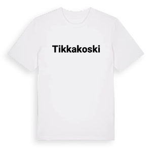 Tikkakoski fetstil t-shirt – ekologisk bomull t-shirt från Pinshirt