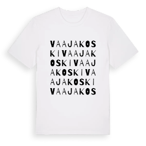 Vaajakoski ordlek t-shirt – ekologisk bomull t-shirt från Pinshirt