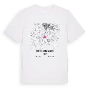 Ebulüla Mahallesi karta t-shirt – ekologisk bomull t-shirt från Pinshirt