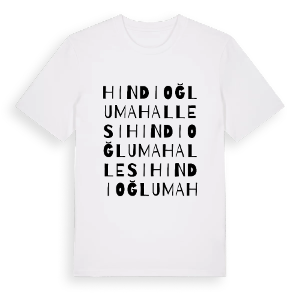 Hindioğlu Mahallesi ordlek t-shirt – ekologisk bomull t-shirt från Pinshirt