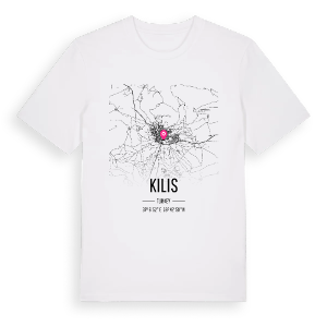 Kilis karta t-shirt – ekologisk bomull t-shirt från Pinshirt