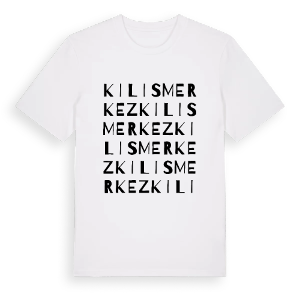 Kilis Merkez ordlek t-shirt – ekologisk bomull t-shirt från Pinshirt