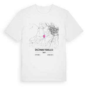 Öncüpınar Mahallesi karta t-shirt – ekologisk bomull t-shirt från Pinshirt