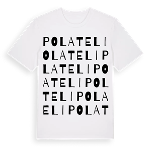 Polateli ordlek t-shirt – ekologisk bomull t-shirt från Pinshirt