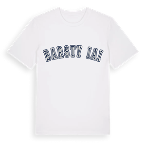 Barstyčiai college t-shirt – ekologisk bomull t-shirt från Pinshirt