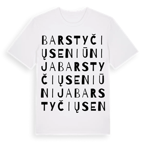 Barstyčių seniūnija ordlek t-shirt – ekologisk bomull t-shirt från Pinshirt
