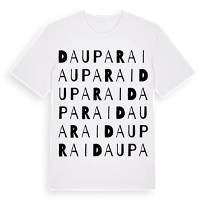 Dauparai ordlek t-shirt – ekologisk bomull t-shirt från Pinshirt