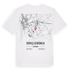 Dovilų seniūnija karta t-shirt – ekologisk bomull t-shirt från Pinshirt