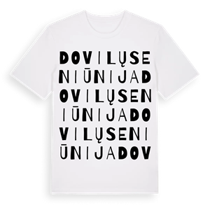 Dovilų seniūnija ordlek t-shirt – ekologisk bomull t-shirt från Pinshirt