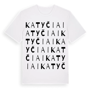 Katyčiai ordlek t-shirt – ekologisk bomull t-shirt från Pinshirt