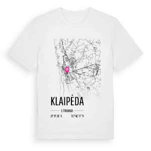 Klaipėda karta t-shirt – ekologisk bomull t-shirt från Pinshirt
