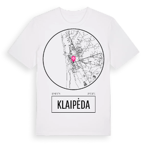 Klaipėda t-shirt – ekologisk bomull t-shirt från Pinshirt