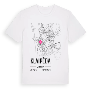 Klaipėda karta t-shirt – ekologisk bomull t-shirt från Pinshirt