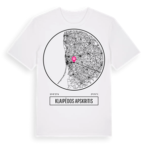 Klaipėdos apskritis t-shirt – ekologisk bomull t-shirt från Pinshirt