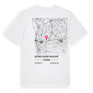 Kretingos rajono savivaldybė karta t-shirt – ekologisk bomull t-shirt från Pinshirt