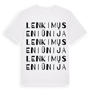 Lenkimų seniūnija ordlek t-shirt – ekologisk bomull t-shirt från Pinshirt
