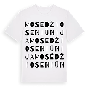 Mosėdžio seniūnija ordlek t-shirt – ekologisk bomull t-shirt från Pinshirt