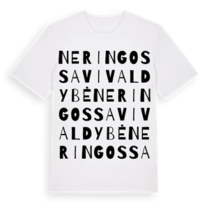 Neringos savivaldybė ordlek t-shirt – ekologisk bomull t-shirt från Pinshirt