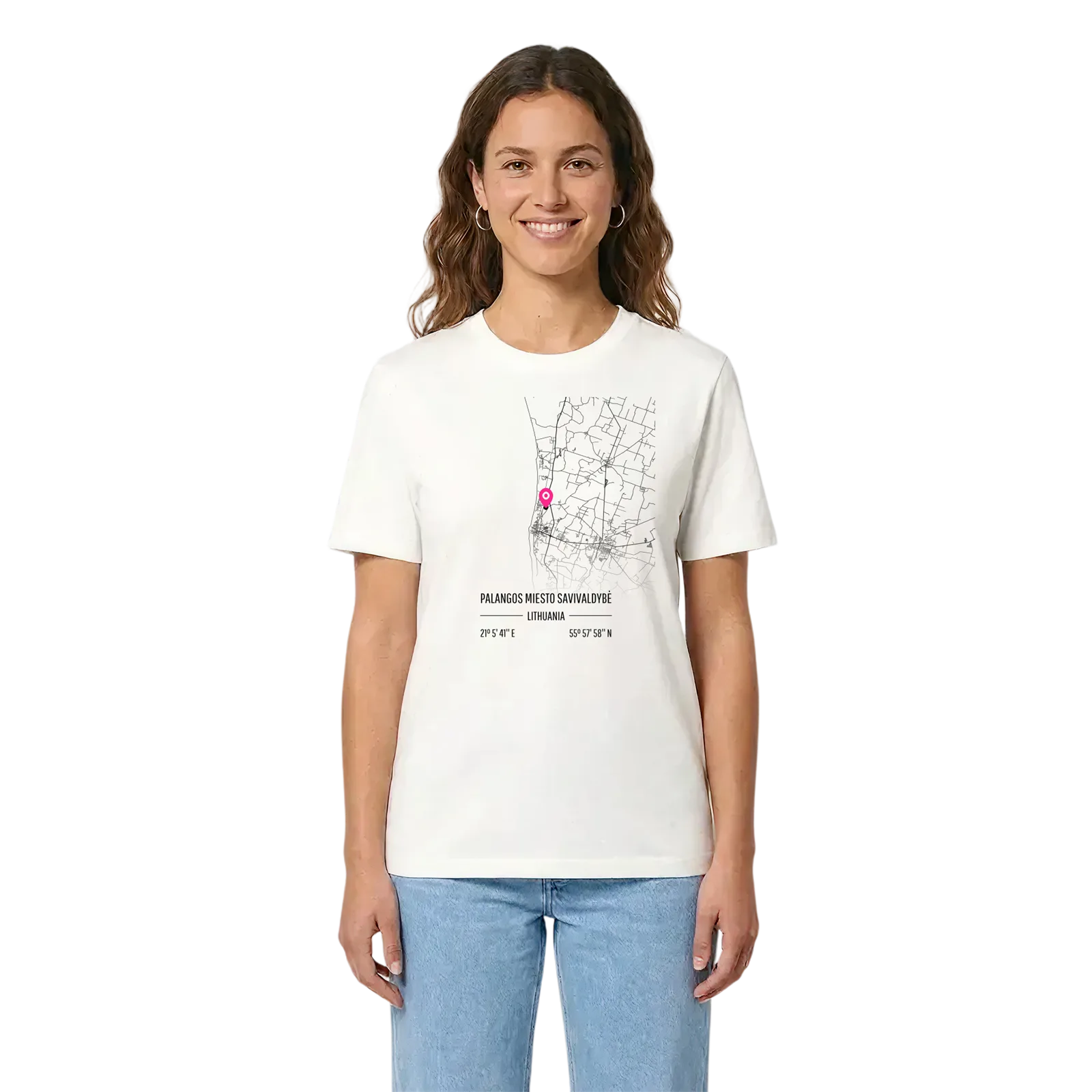 Palangos miesto savivaldybė karta t-shirt – White, i miljö