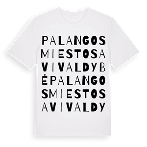 Palangos miesto savivaldybė ordlek t-shirt – ekologisk bomull t-shirt från Pinshirt