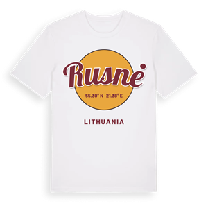 Rusnė cirkel t-shirt – ekologisk bomull t-shirt från Pinshirt