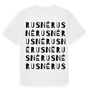 Rusnė ordlek t-shirt – ekologisk bomull t-shirt från Pinshirt