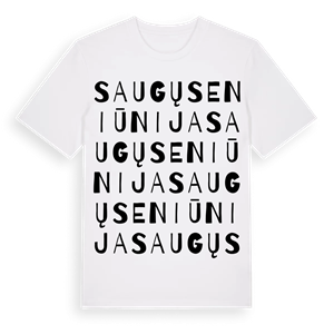 Saugų seniūnija ordlek t-shirt – ekologisk bomull t-shirt från Pinshirt