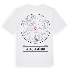 Saugų seniūnija t-shirt – ekologisk bomull t-shirt från Pinshirt