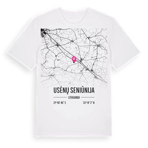 Usėnų seniūnija karta t-shirt – ekologisk bomull t-shirt från Pinshirt
