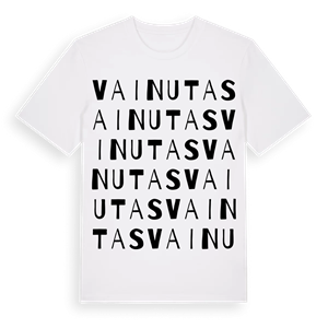 Vainutas ordlek t-shirt – ekologisk bomull t-shirt från Pinshirt