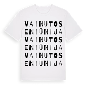 Vainuto seniūnija ordlek t-shirt – ekologisk bomull t-shirt från Pinshirt