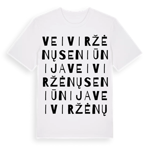 Veiviržėnų seniūnija ordlek t-shirt – ekologisk bomull t-shirt från Pinshirt