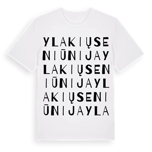 Ylakių seniūnija ordlek t-shirt – ekologisk bomull t-shirt från Pinshirt