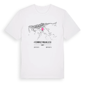 4 Temmuz Mahallesi karta t-shirt – ekologisk bomull t-shirt från Pinshirt