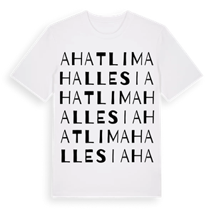 Ahatlı Mahallesi ordlek t-shirt – ekologisk bomull t-shirt från Pinshirt