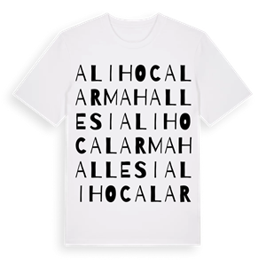 Alihocalar Mahallesi ordlek t-shirt – ekologisk bomull t-shirt från Pinshirt