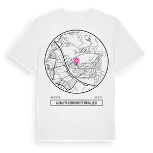 Alikahya Cumhuriyet Mahallesi t-shirt – ekologisk bomull t-shirt från Pinshirt